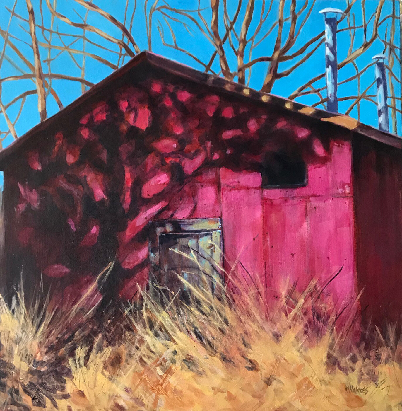 Red Tobacco Barn by Marsha Holmes.jpg